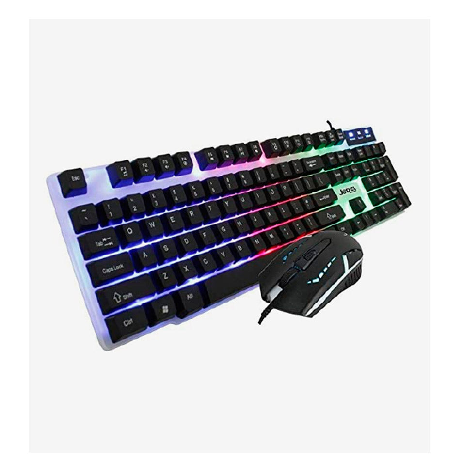 Teclado y Mouse Gamer Economico, RGB, Full Size, Jedel